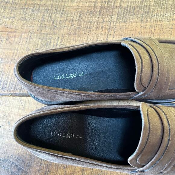 Indigo‎ Rd Womens Brown Loafer Slip On Faux Suede Shoes Size 8M - Picture 7 of 9